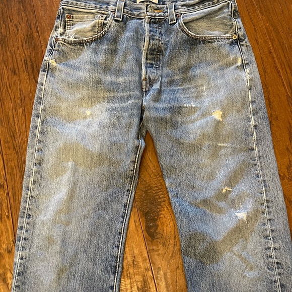 Vintage Levi’s 501 Original Fit Button Fly Jeans Mexico Medium Stonewash - Picture 3 of 16